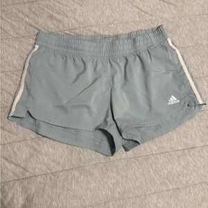 Adidas Women's Light Gray Athletic Shorts
